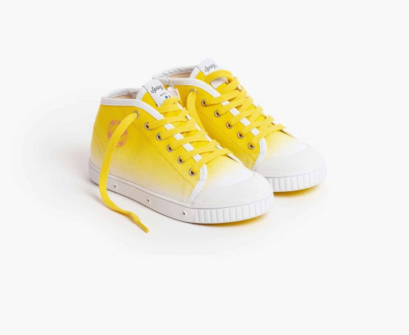 Basket Spring Court B2 Bonton Limited Edition Jaune Enfant | RVX-03784099